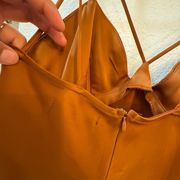 Urban Outfitters Brown Satin Mini Dress - Picture 14 of 15
